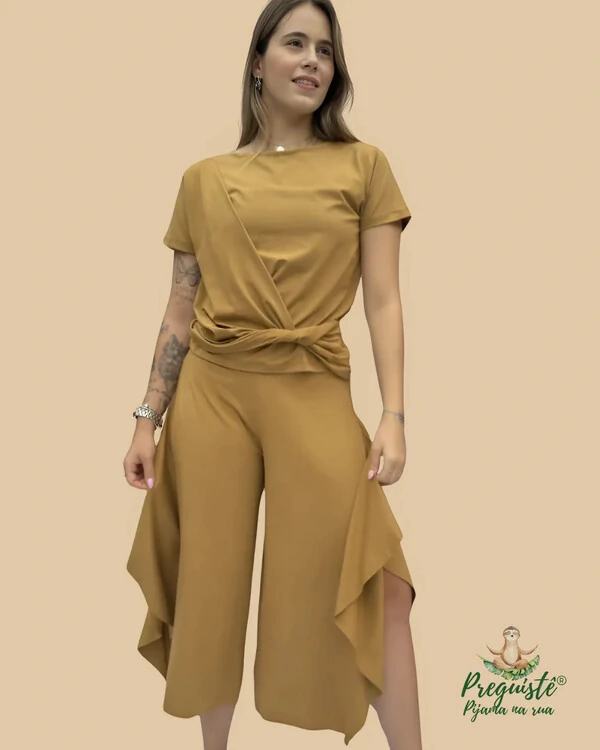 Calça Pantcourt Pijama Homewear Irradiação (Monte seu Preguistê)