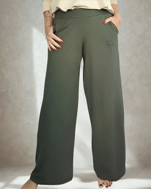 Calça Wide Leg Pijama Homewear Versátil (Monte seu Preguistê)