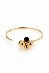 Bracelete Semijoia Essenza Esferas Dourado