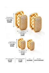 Brinco Argola Retangular Pri Acessórios