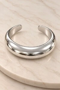 Bracelete Bijuteria Abaulado Liso