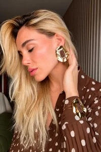 Bracelete Semijoia Lumen Maxi Couro Dourado Pri Acessórios