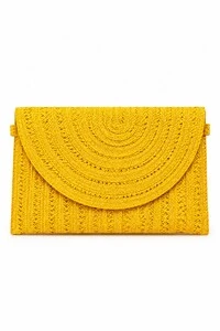 Clutch de Palha Trançada