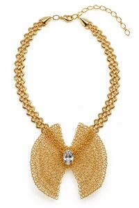 Colar Semijoia Essenza Flor Artesanal Dourado