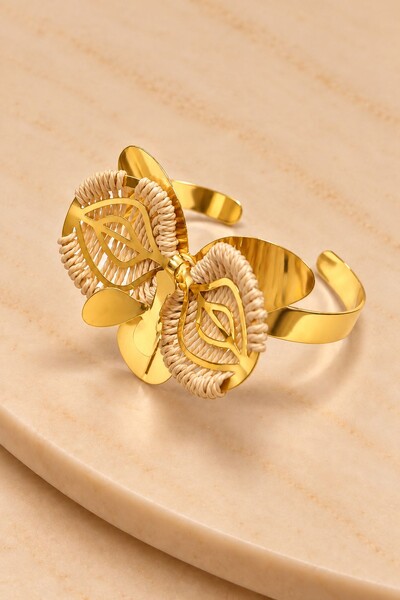 Foto Bracelete Semijoia Lumen Orquídea Trabalhado Dourado Pri Acessórios