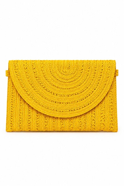 Foto Clutch de Palha Trançada