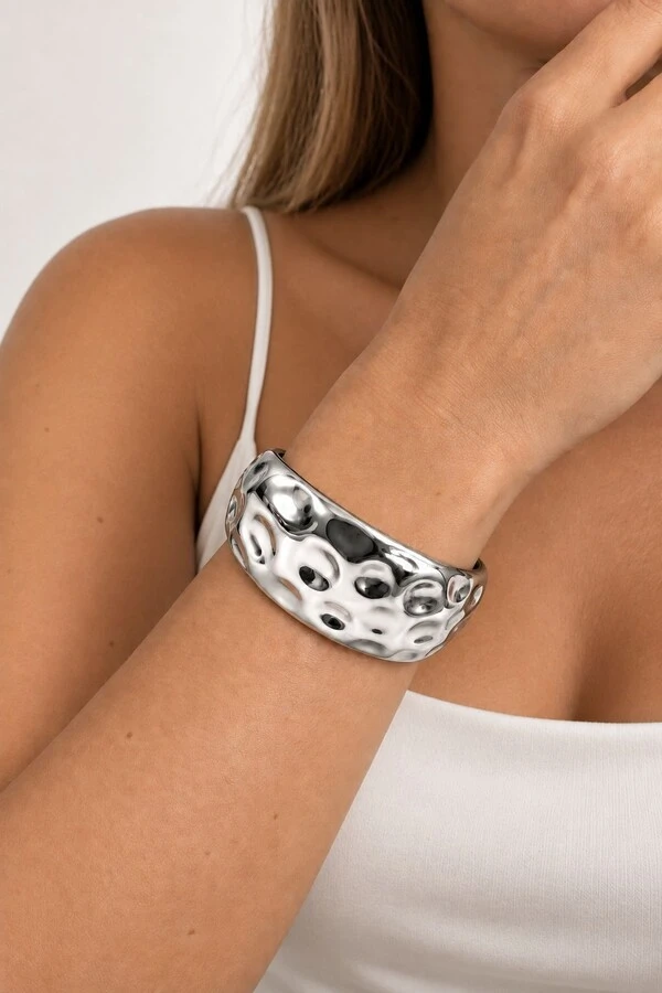 Bracelete Orgânico Martelado