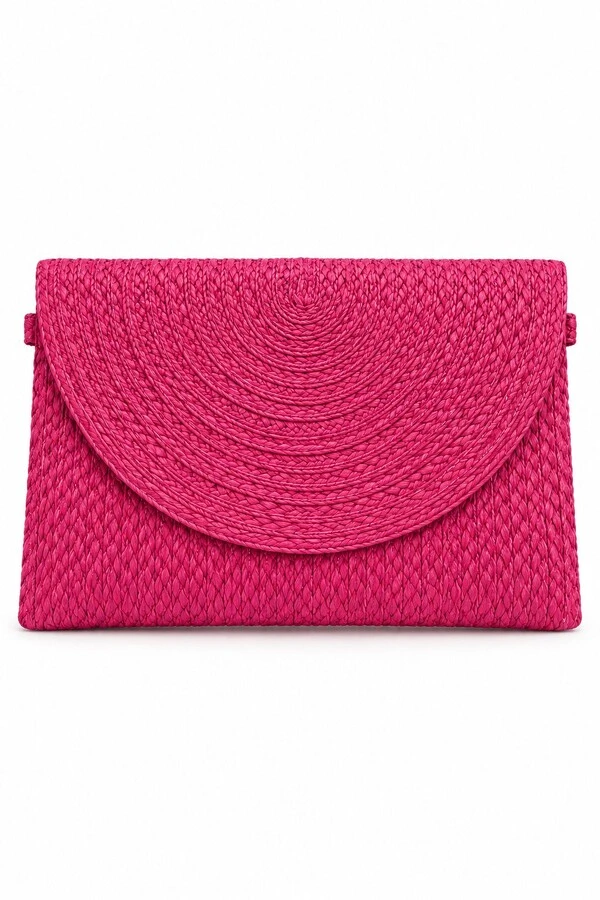 Clutch de Palha Trançada