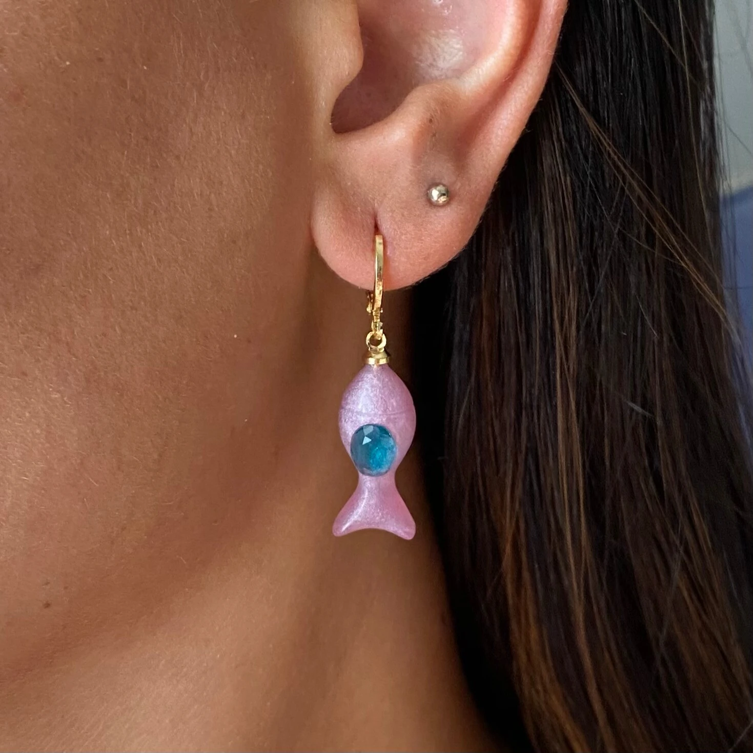 FotoArgola Pingente Sardinha Rosa