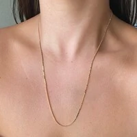 Colar Pastilhas Ouro