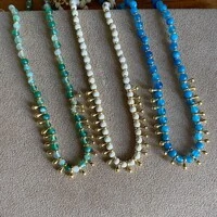 Choker Pedra Ágata Azul