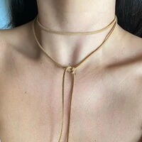 Colar Couro Caramelo Peixe