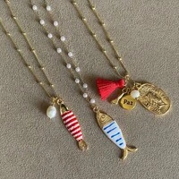 Colar Longo Cacho Vermelho