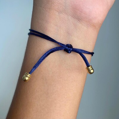 FotoPulseira Gota Cristal Azul Marinho