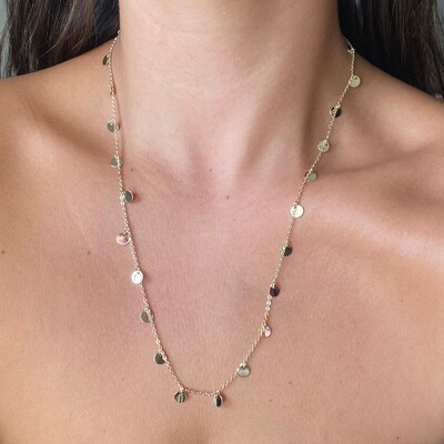 Foto Colar Confetes Ouro