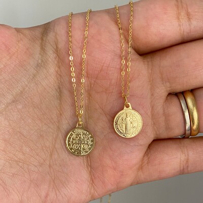 FotoColar Mini Medalha São Bento Ouro