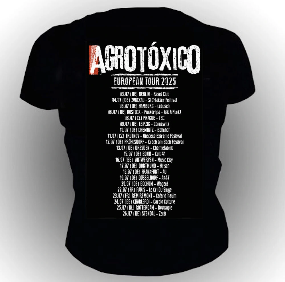 FotoAGROTÓXICO - "European Tour 2025" Baby-Look (T-Shirt)