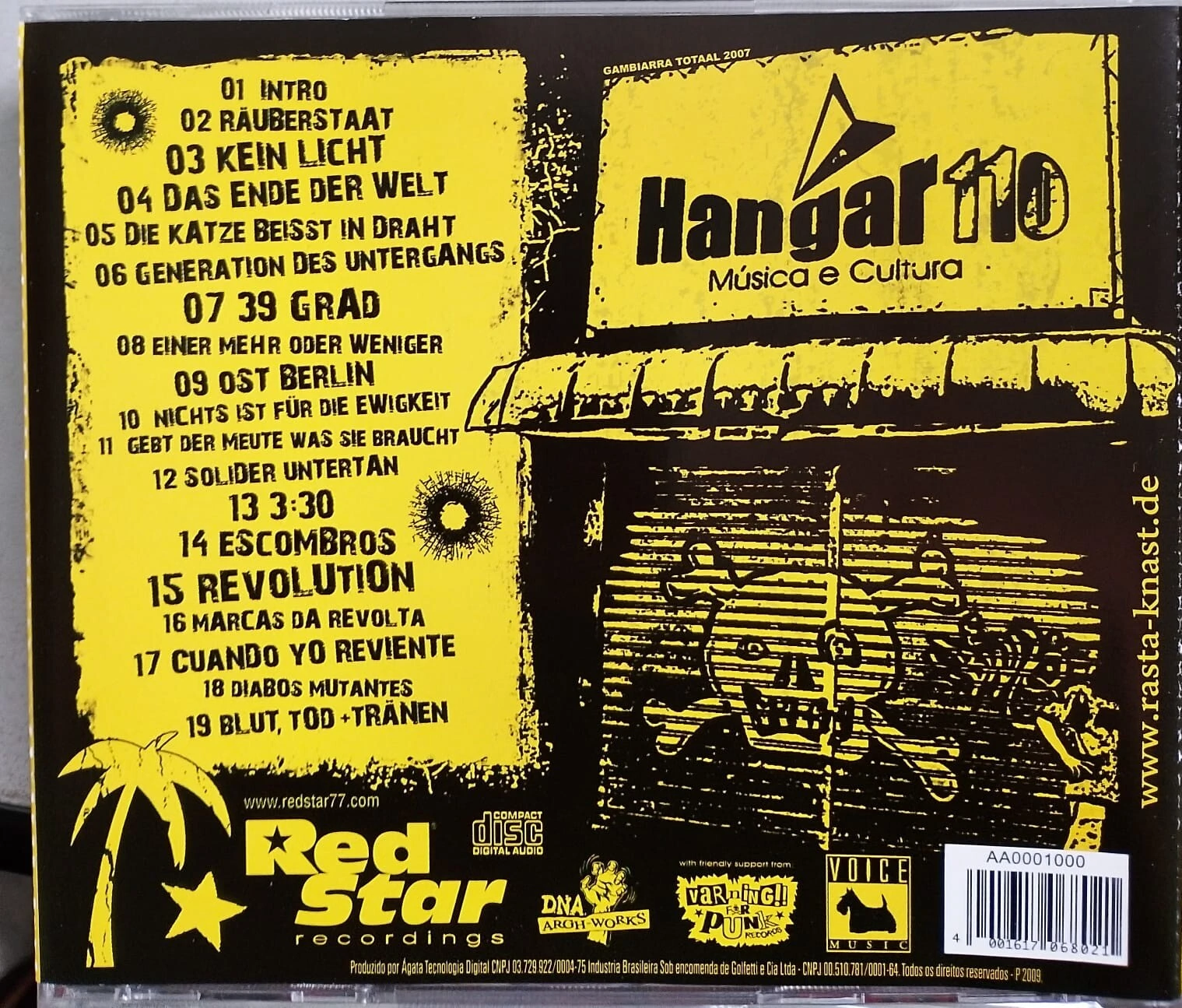 Foto RASTA KNAST - "Live in São Paulo" (CD)