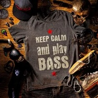 KEEP CALM AND PLAY BASS (T-shirt)