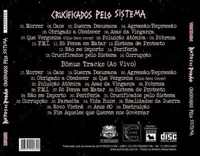 Foto RATOS DE PORÃO – Crucificados Pelo Sistema (CD)