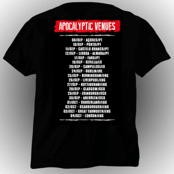 AGROTÓXICO - UK, Ireland & European Tour 2026 Preta (T-Shirt)