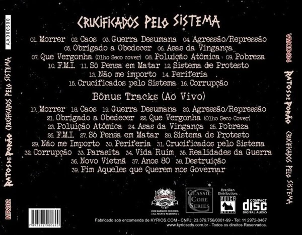 RATOS DE PORÃO – Crucificados Pelo Sistema (CD)