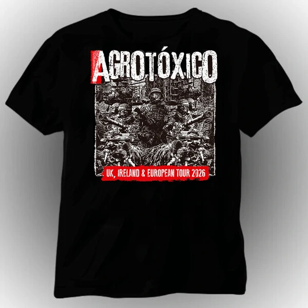 AGROTÓXICO - UK, Ireland & European Tour 2026 Preta (T-Shirt)