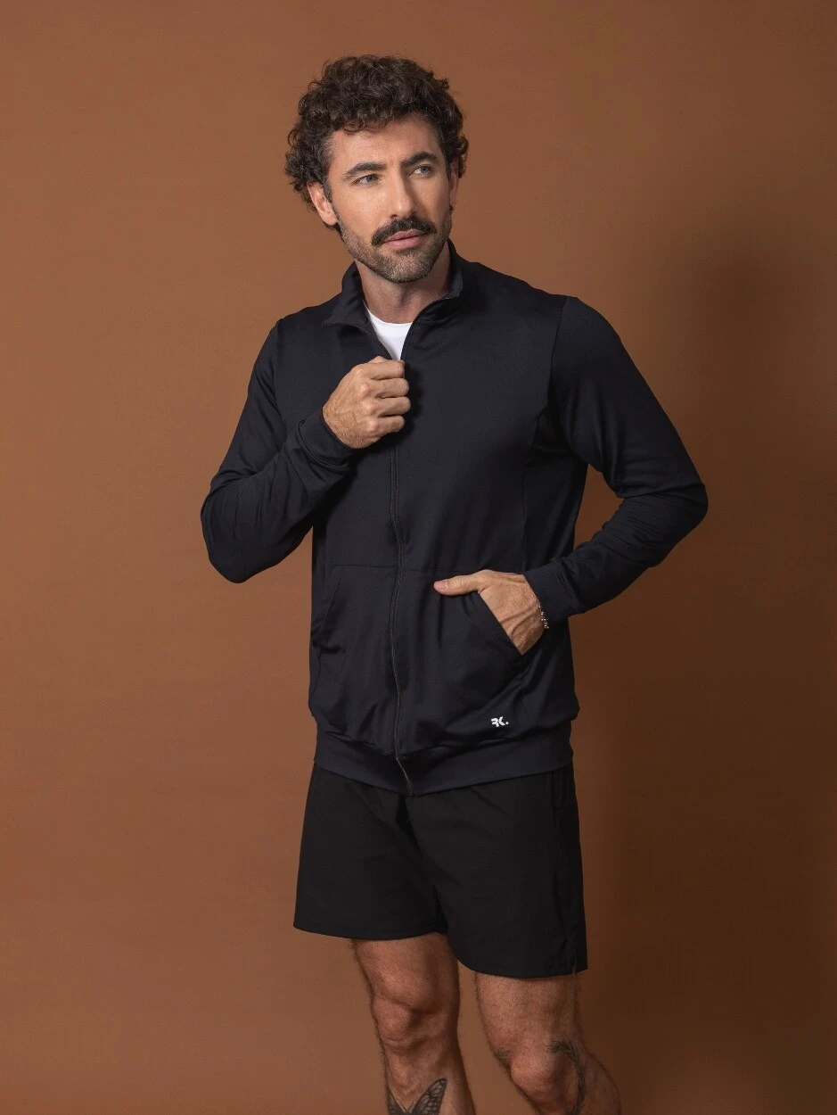 Foto Jaqueta Esportiva Masculina Feel Black