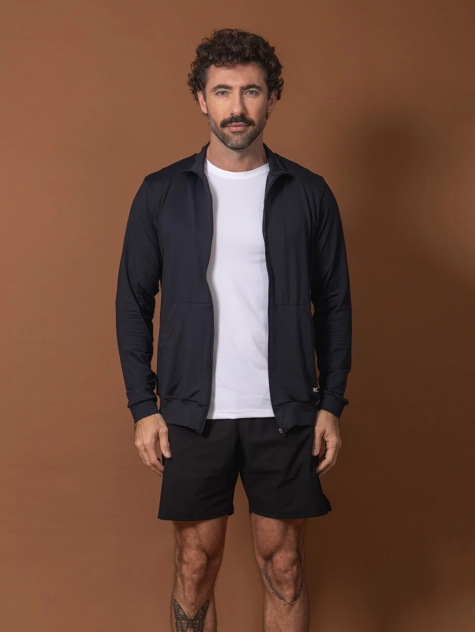 Foto Jaqueta Esportiva Masculina Feel Black