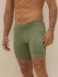 Bermuda Masculina Performance Running Military