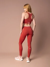 Legging de Corrida com Bolsos Running Ready Clay