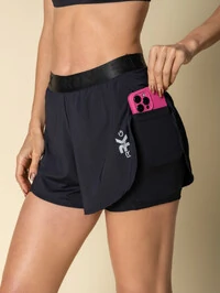 Shorts 2X1 Running Ready Black