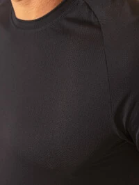 Camiseta de Corrida Masculina UV Running Blackout