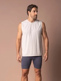 Regata Masculina de Corrida UV Running Grey
