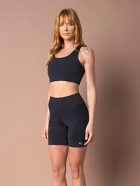 Shorts de Corrida com 5 Bolsos Running Black Misty