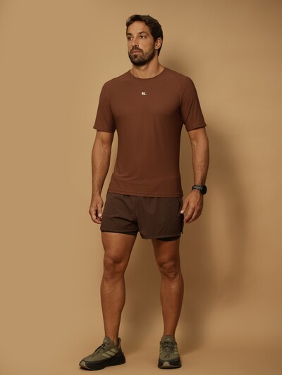 Foto Shorts Masculino 2x1 Act Run Track