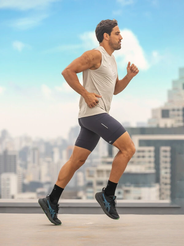 Regata Masculina de Corrida UV Running Grey