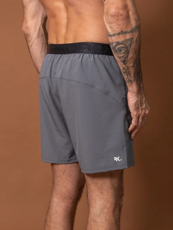 Bermuda 2x1 Masculina Feel Grey Light