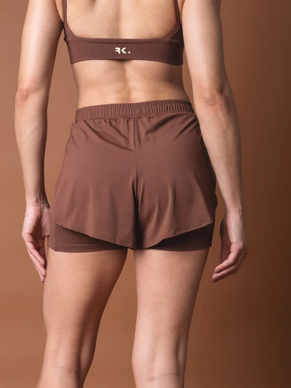 Shorts 2x1 Grounded Cocoa