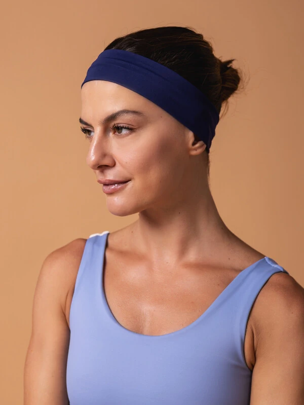 Faixa de Cabelo Azul Marinho