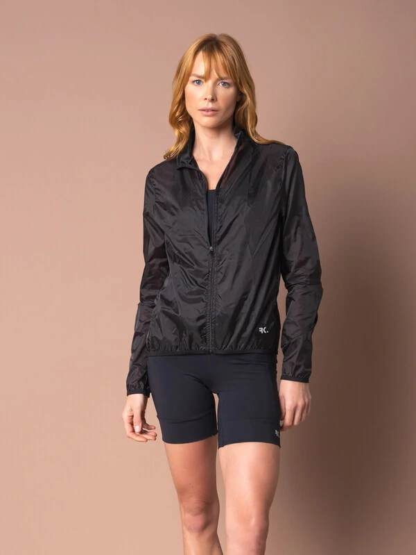 Corta Vento Running Black Misty