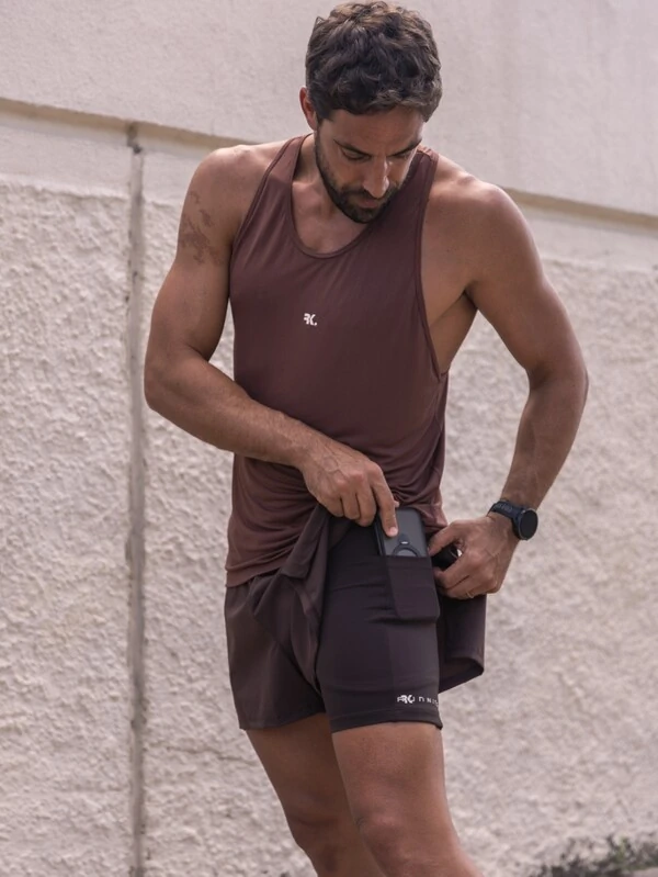 Shorts Masculino 2x1 Act Run Track