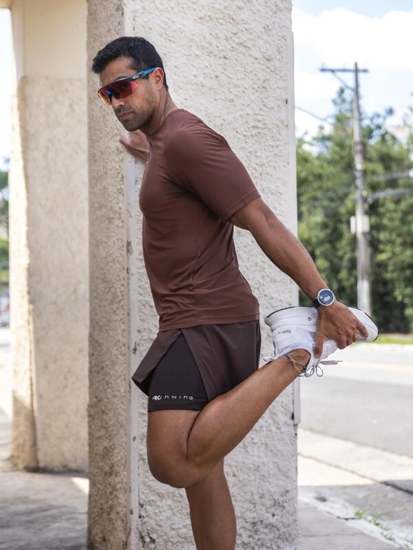 Shorts Masculino 2x1 Act Run Track