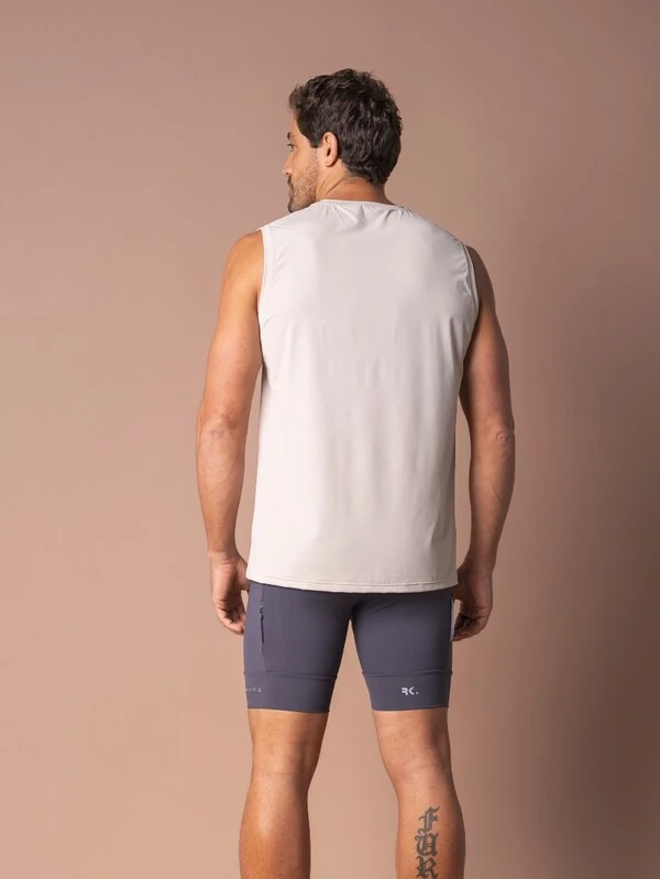 Regata Masculina de Corrida UV Running Grey