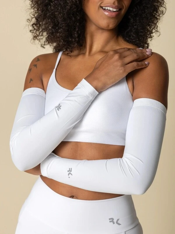 Manguito de Corrida UV Running Ready White