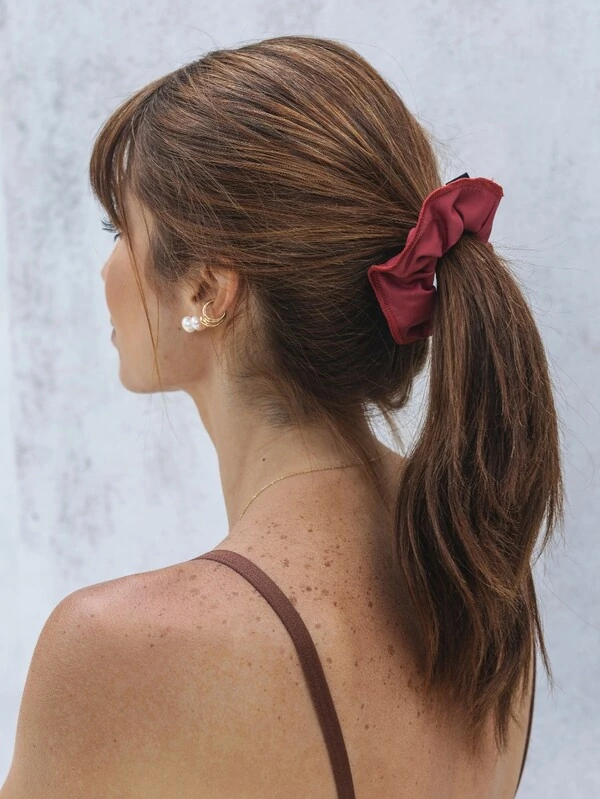 Scrunchie Vermelho Rubi