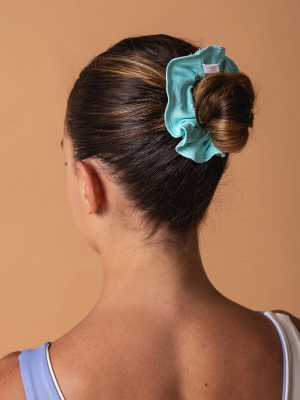 Scrunchie Azul Aqua