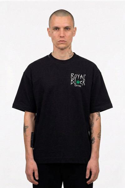 Foto T-shirt Oversized Story Dog Weed Double Face