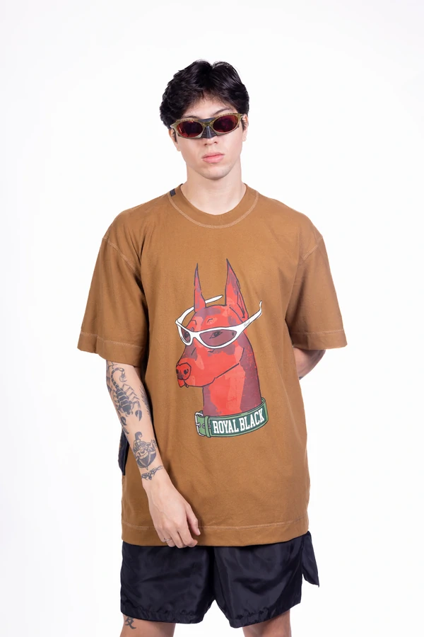 T-Shirt Oversized Reserved Dog Sunglass