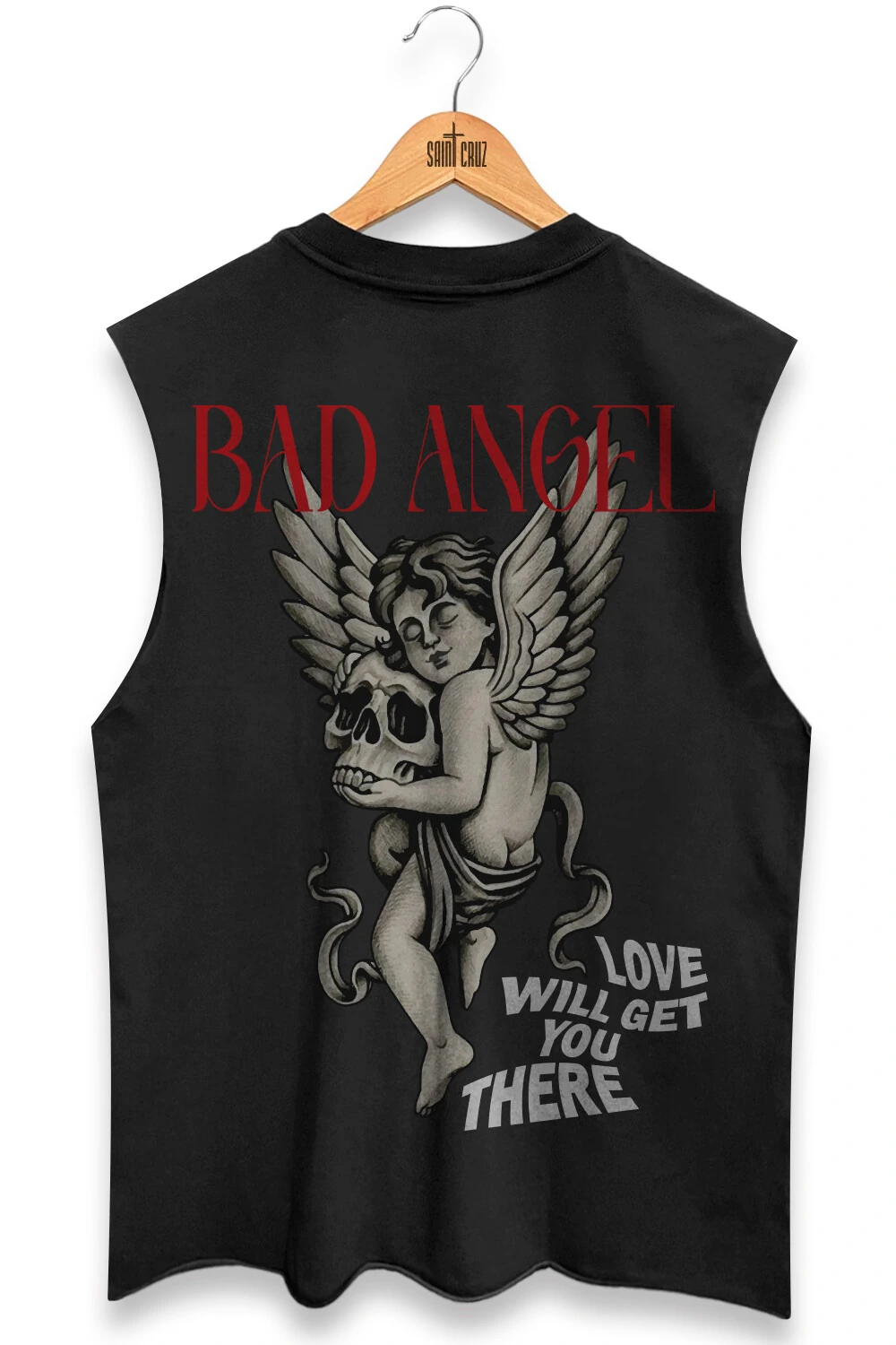 FotoCut Regata preta Bad Angel Collor Outlet